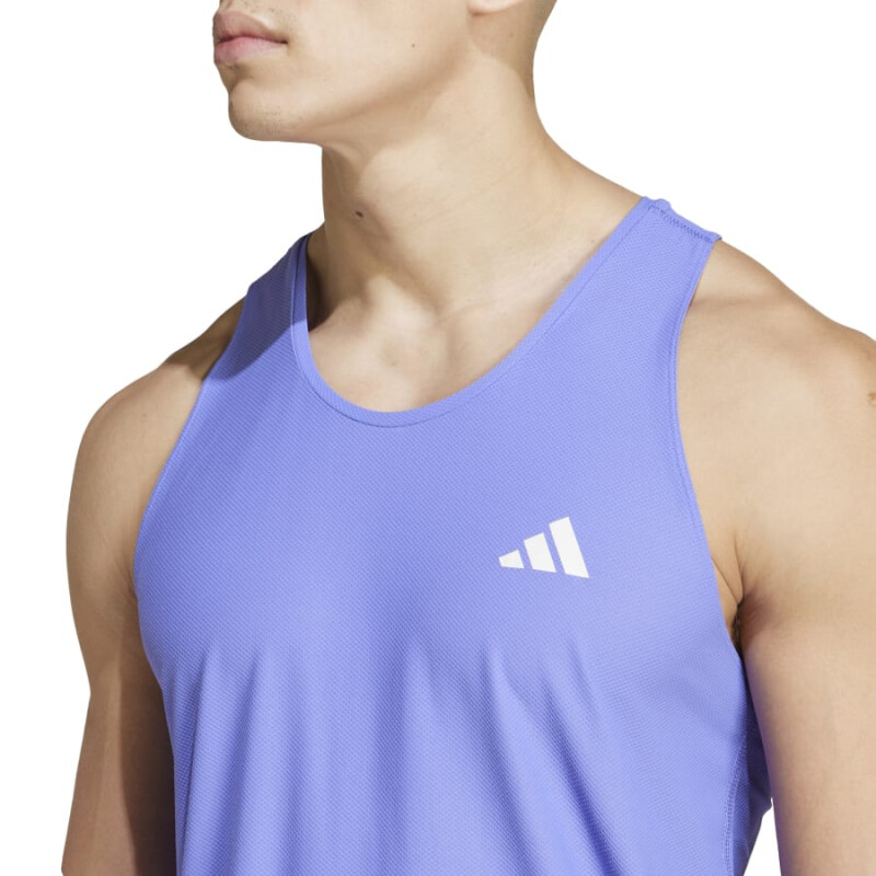 Musculosa Adidas Own The Run de Hombre - IV5439 Azul Claro