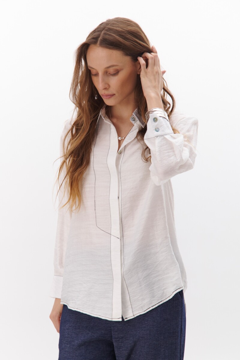 CAMISA VERTICE BLANCO
