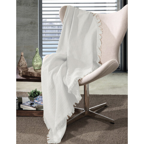 Manta Throw Dohler 120 x 150 cm Varios Colores BLANCO