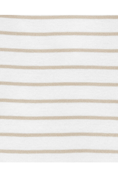 Set tres piezas pijama y pelele con pies más body manga larga de algodón Sin color