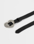 Cinturones y Fajas Boho Cinturón Hebilla Corazón - Negro