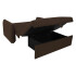 SOFA CAMA ZAIA VELUDO MARRON 01569 SOFA CAMA ZAIA VELUDO MARRON 01569