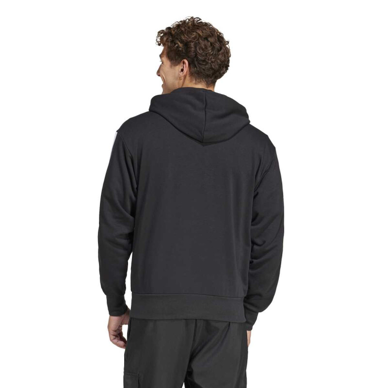 CANGURO ADIDAS M 3S FT HD Hombre JD1874 Negro-blanco