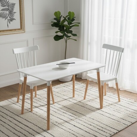 Mesa Eames Rectangular Blanco