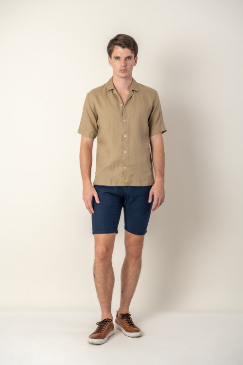 Hawaiana de Lino Tostado