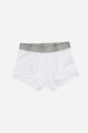 Boxer liso pack x 3 BLANCO