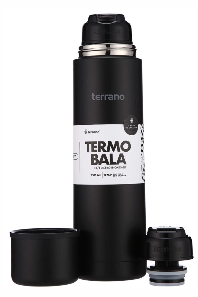 TERMO TERRANO BALA 750ML NEGRO