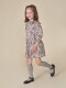 Vestido Estampado Liberty Blanco Roto