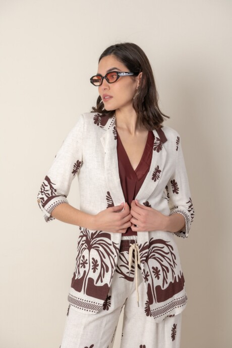 BLAZER OURANIA Chocolate