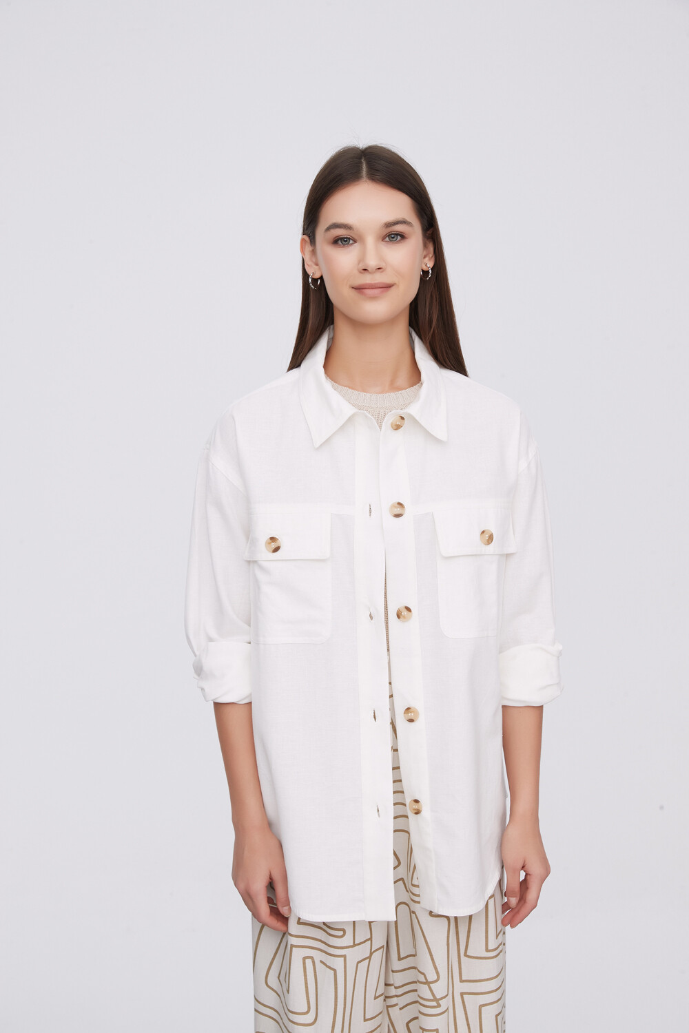 Sobrecamisa Emmalyn Marfil / Off White