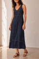 VESTIDO LINO VIVI AZUL