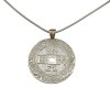 Dije Moneda china-Plata y oro- Sin piedra- CP5387 sinpiedra