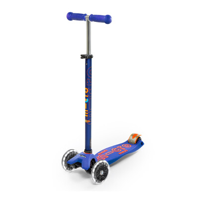 Monopatín Maxi Micro Deluxe Led Azul