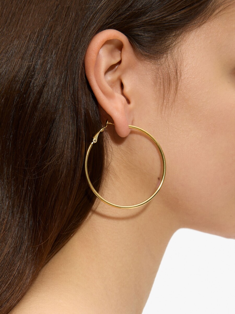 Aros Finos - Acero Inoxidable dorado