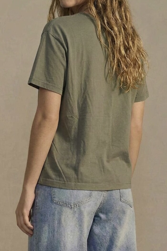 Remera Algodón Lavado Safari