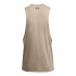 UA LEFT CHEST CUT OFF TANK-BLU BRN-203