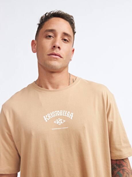 REMERA MIAMI BEIGE