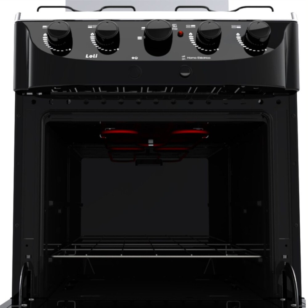 Cocina Combinada Negra 4H - Modelo Z2739 - Tem Cocina Combinada Negra 4H - Modelo Z2739 - Tem