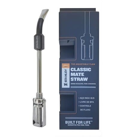 Bombilla Stanley con control de flujo Negra