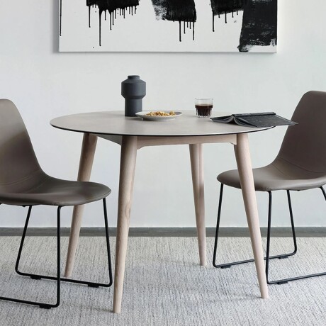 MESA DE COMEDOR BRETTON Blanco - CIRCULAR