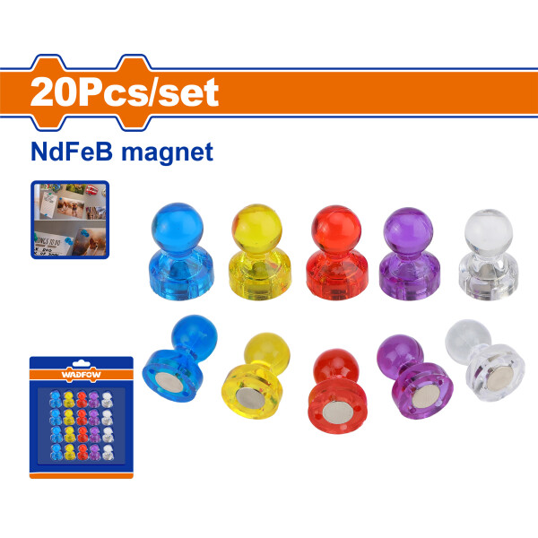 SET X 20 PIN MAGNETICOS VARIOS COLORES WADFOW WZE1K21 SET X 20 PIN MAGNETICOS VARIOS COLORES WADFOW WZE1K21
