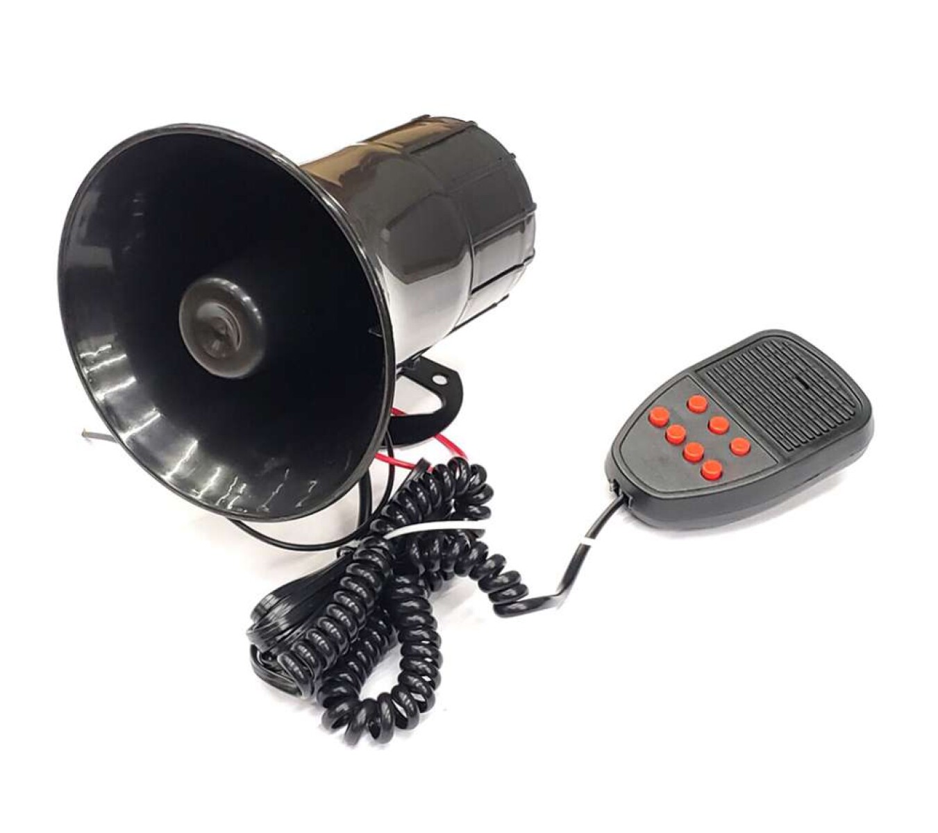 Bocina Sirena 12V 30A 50W 7 - Tonos Con Microfono 