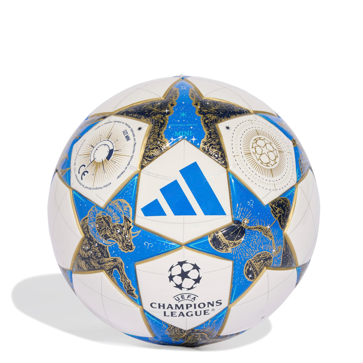 Pelota Adidas Champions League Mini - Blanco - Azul 