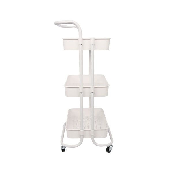 Carrito Organizador Cocina 3 Estantes Carro Con Ruedas Almacenamiento Imback Color Blanco Carrito Organizador Cocina 3 Estantes Carro Con Ruedas Almacenamiento Imback Color Blanco
