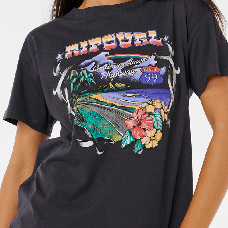 Remera Rip Curl Pacific Rider Relaxed Tee - Negro Remera Rip Curl Pacific Rider Relaxed Tee - Negro