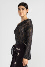 LARA KNIT TOP Black