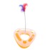 Juguete Para Gato Interactivo Pluma Con Movimiento Y Pelota Color Variante Amarillo