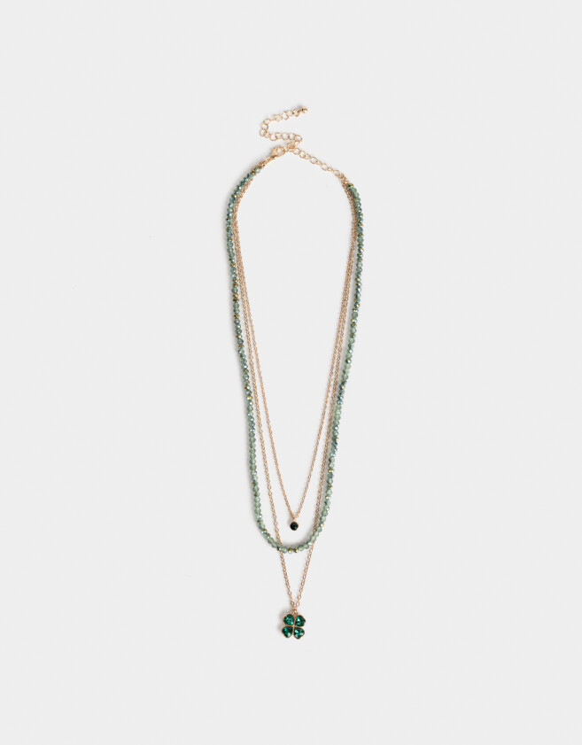 Collares Cortos Con mostacillas Cortos Con Mostacillas - Dorado