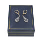 Caravanas oro 18k con brillantes, diamantes y zafiros sintéticos. Caravanas oro 18k con brillantes, diamantes y zafiros sintéticos.