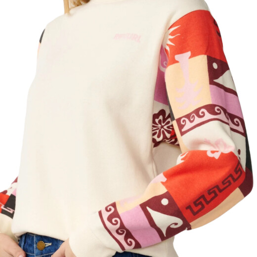 Buzo Rip Curl Party Wave Slv Printed - Blanco Buzo Rip Curl Party Wave Slv Printed - Blanco