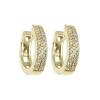 Caravanas, aros de oro amarillo 18k con brillantes N8836 Caravanas, aros de oro amarillo 18k con brillantes N8836