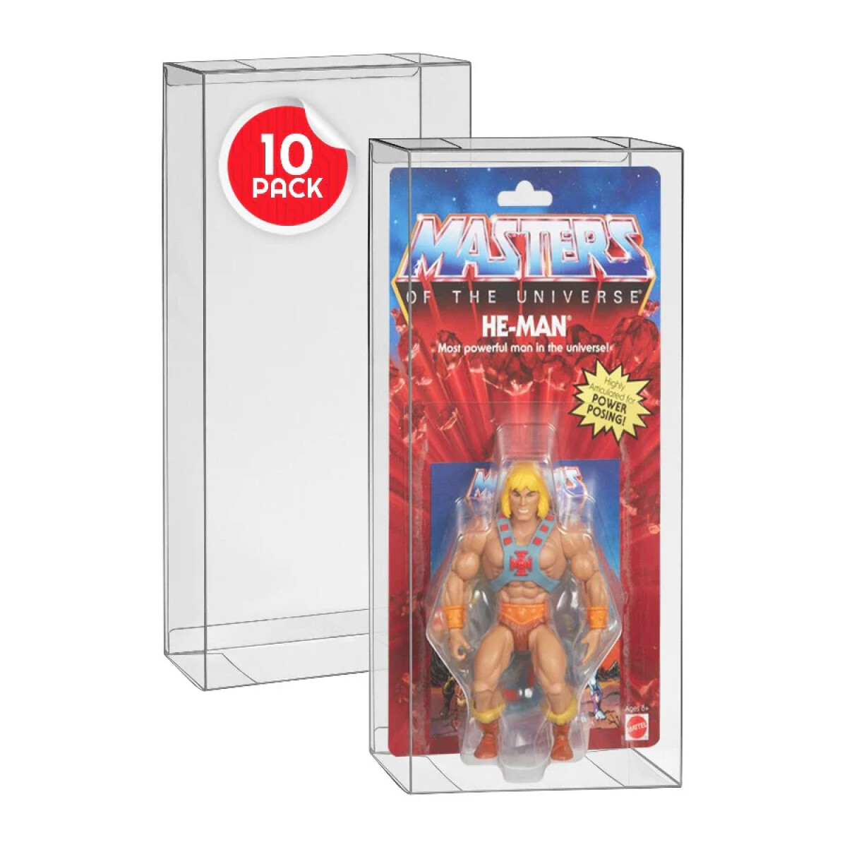 Protectores para figuras Masters Of The Universe - Pack x10 - 0,40 mm *No incluye figura* 