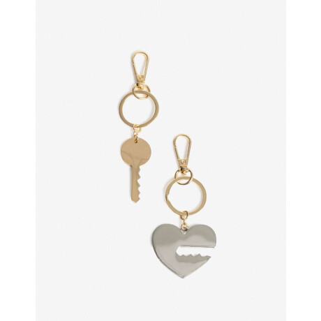 Set De Llavero Regalable Biplating Dorado