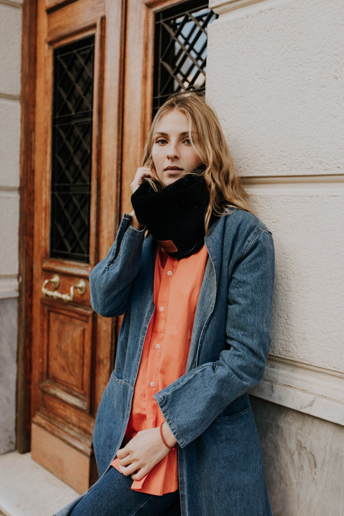 Simple Warm Neck Negro