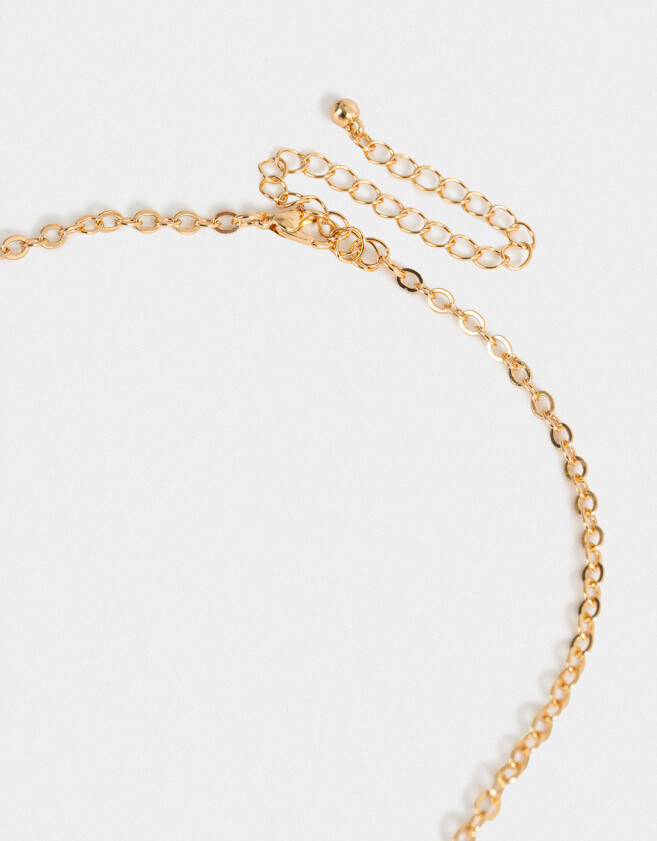 Collares Cortos Multi dijes Collar Corto Con Dijes Esmaltados - Dorado