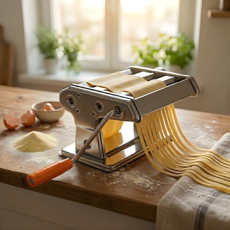 Máquina de pasta en acero inoxidable PLATEADO