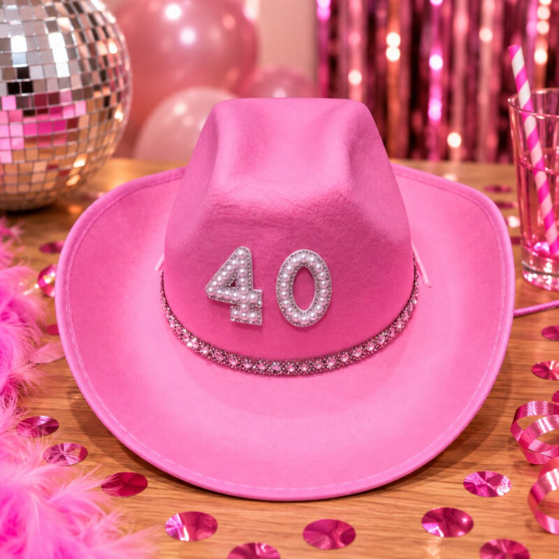 Sombrero Cowboy N°40 ROSA