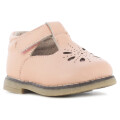 Zapatos de Niña MINI Miss Carol BERET con velcro y calado Rosado