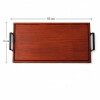 Bandeja de Madera Artesanal de Eucalitpo Rojo Con Asas de Hierro -Grande Bandeja de Madera Artesanal de Eucalitpo Rojo Con Asas de Hierro -Grande