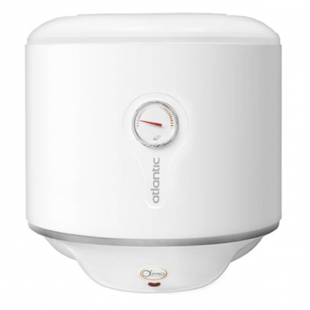 TERMOTANQUE ATLANTIC 30 Lts, TANQUE ACERO CLASE B blanco