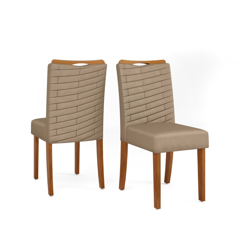 Silla Julia tapizada - Linea Milán Marron