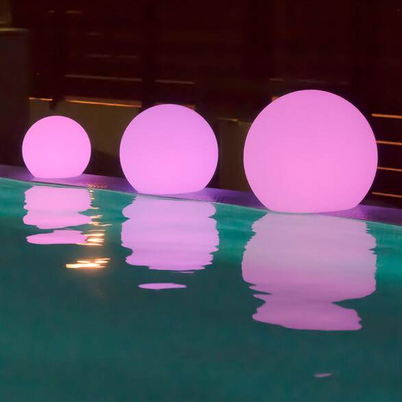 Globo luminico LED solar RGBWW IP68 Ø60cm NW0010