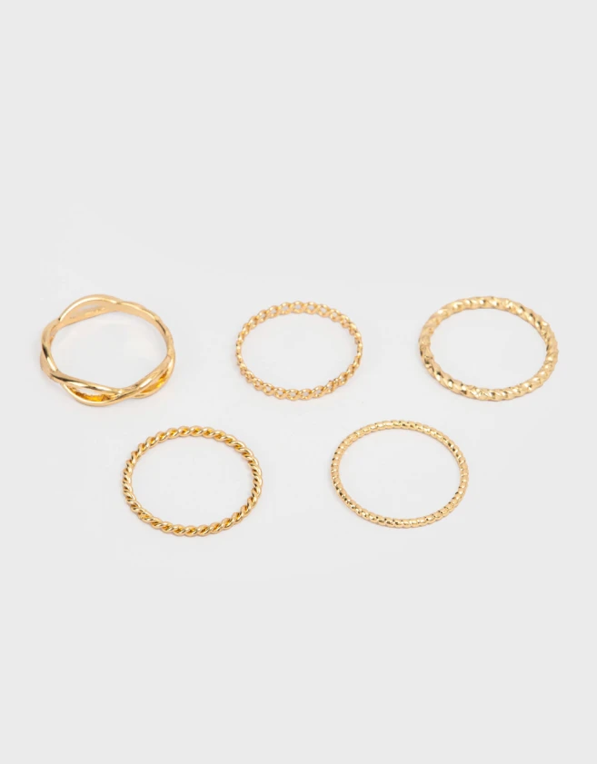 Sets Anillos De metal Set De Anillos De Metal - Dorado