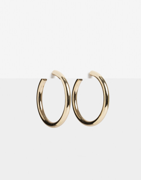 Aros Argollas Metal Argollas Metal Bold - Dorado