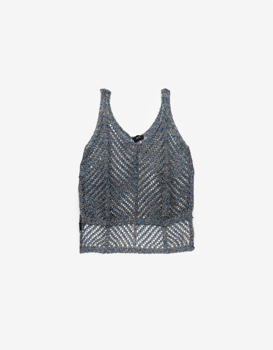 Top Tejido Con Lentejuelas 