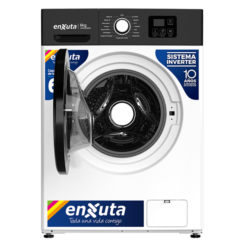 LAVARROPA ENXUTA LENX 0650 DW 6kg Digital Blanco N/A